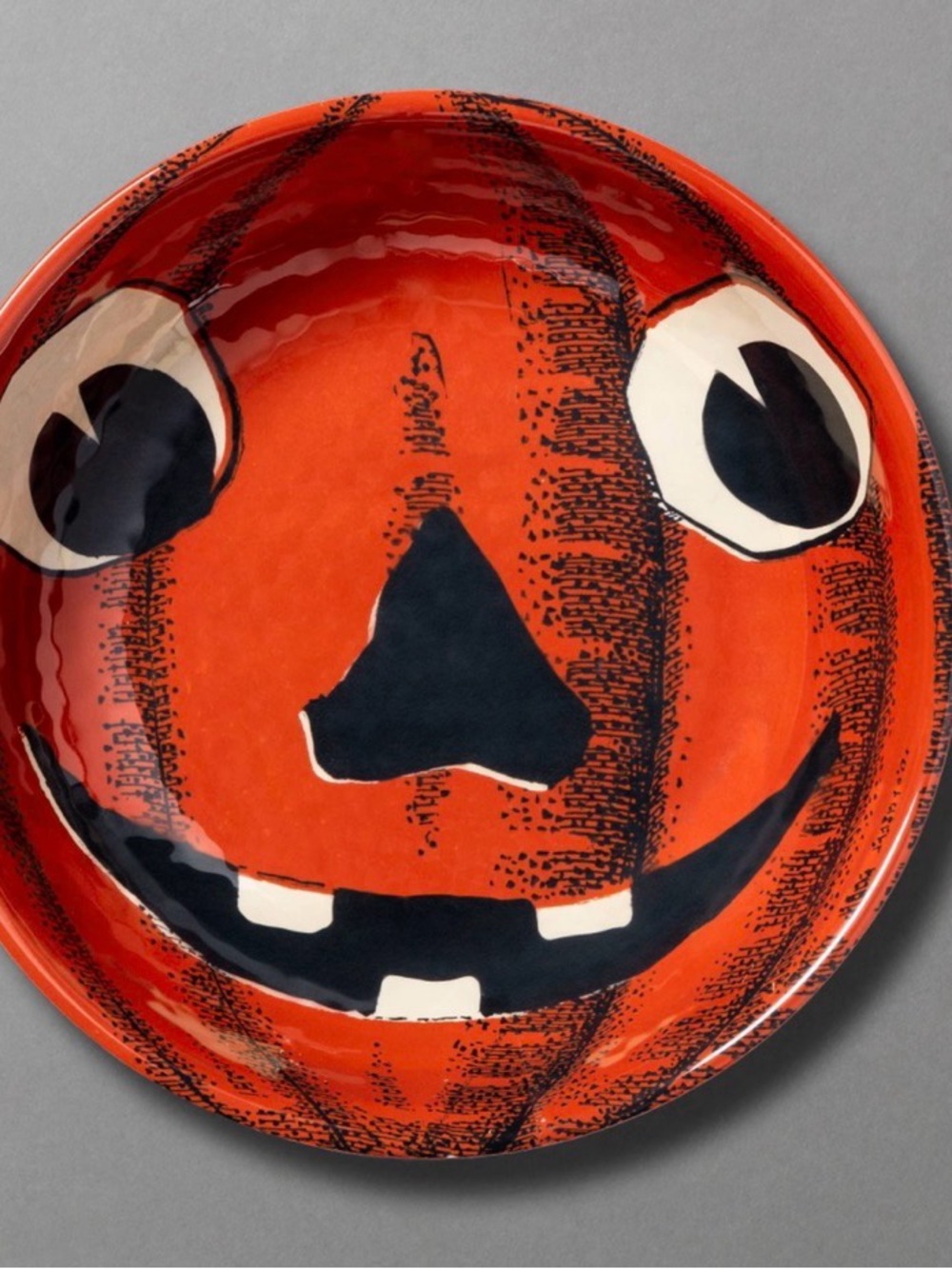 NWT John Derian for Target Halloween Melamine Pumpkin Serving Bowl 5 Qt - Picture 2 of 7